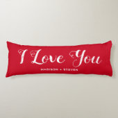 私は彼女のための赤いバレンタインデーの贈り物が大好き ボディピロー (正面)