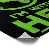 私は彼女のアースシャツ環境認識度耳と一緒に ポスター (角)