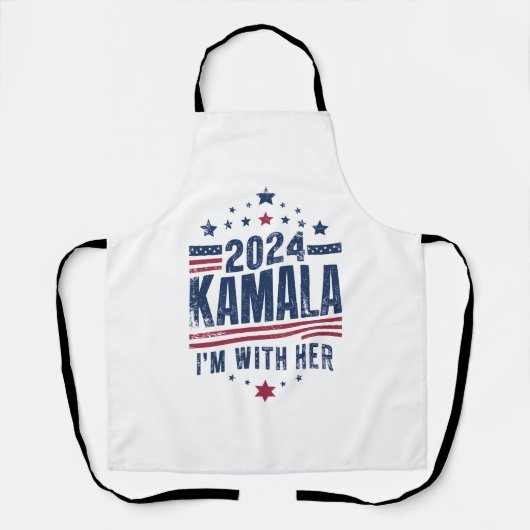私は彼女のカマラハリスの2024の投票と一緒にいる エプロン (正面)