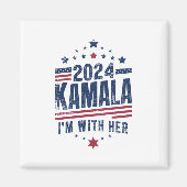 私は彼女のカマラハリスの2024の投票と一緒にいる マグネット (正面)