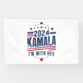 私は彼女のカマラハリスの2024の投票と一緒にいる 横断幕 (横)