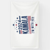 私は彼女のカマラハリスの2024の投票と一緒にいる 横断幕 (縦)