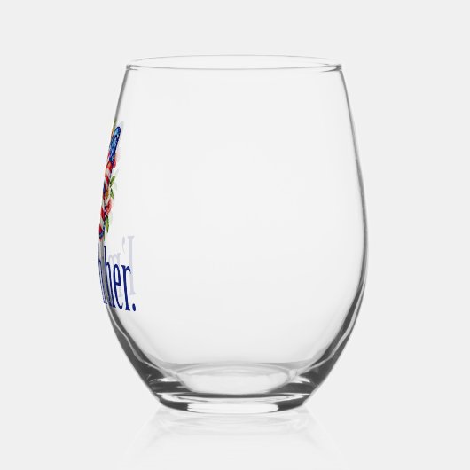 私は彼女のカマラハリス大統領のバタフライのために一緒にいる ステムなしワイングラス (左)