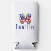 私は彼女のカマラハリス大統領のバタフライのために一緒にいる スリム缶クーラー (正面)
