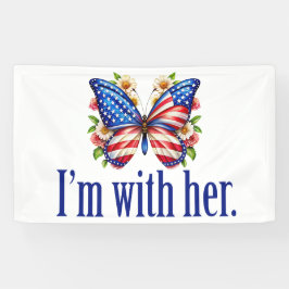 私は彼女のカマラハリス大統領のバタフライのために一緒にいる 横断幕