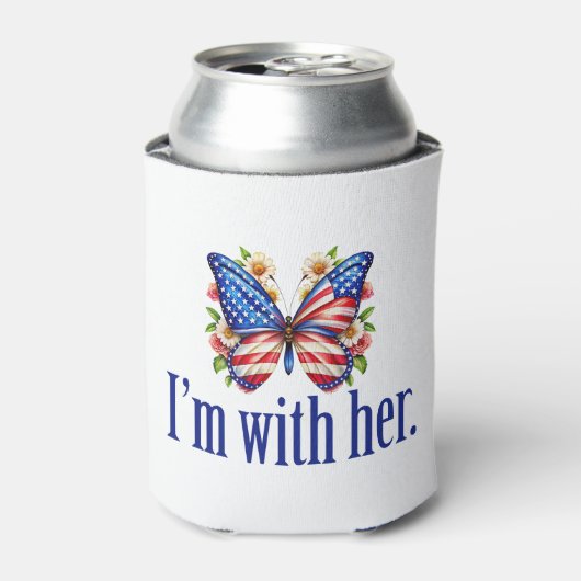 私は彼女のカマラハリス大統領のバタフライのために一緒にいる 缶クーラー (缶正面)
