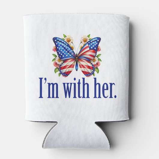 私は彼女のカマラハリス大統領のバタフライのために一緒にいる 缶クーラー (裏面)