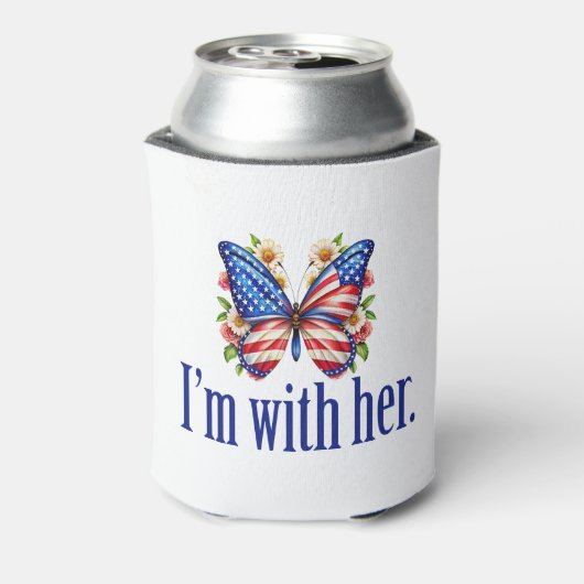 私は彼女のカマラハリス大統領のバタフライのために一緒にいる 缶クーラー (缶裏面)