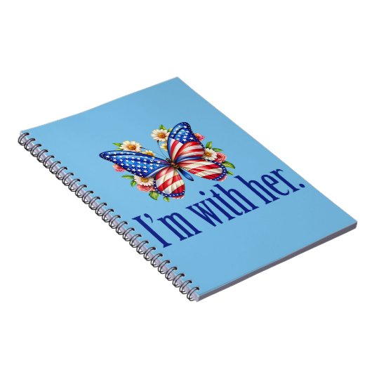 私は彼女のカマラブルーバタフライと一緒にいる ノートブック (右側)
