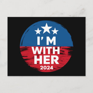 私は彼女のカマラ大統領の2024年の投票と一緒にいる ポストカード