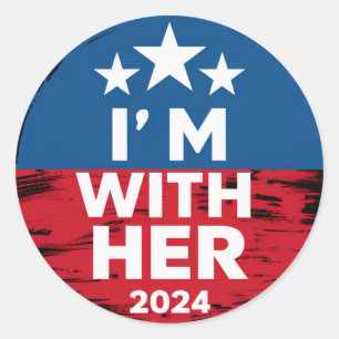 私は彼女のカマラ大統領の2024年の投票と一緒にいる ラウンドシール