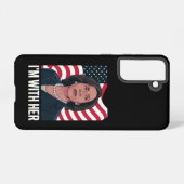 私は彼女のカマラ投票で2024年の大統領に賛成している SAMSUNG GALAXYケース (裏面横)