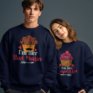 私は彼女のスタッドマフィンValentinesデイカップルMatchin スウェットシャツ
