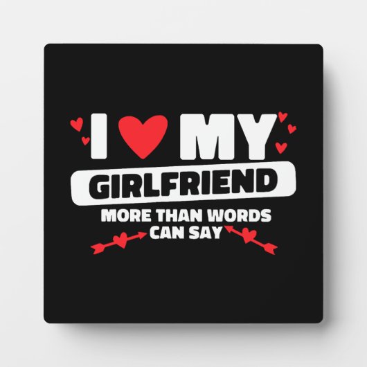 私は彼女のハートが大好きだ フォトプラーク (正面)