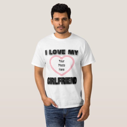 私は彼女のバレンタインが好きだ。 Tシャツ (正面フル)