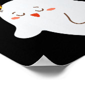 私は彼女のブビーチ面白いハロウィンカップルの夫B愛 ポスター (角)