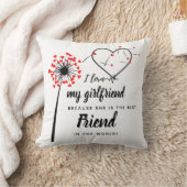 私は彼女の友達が最高の好きパーソナライズされた クッション (ブランケット)