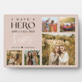 私は彼女の妹の写真コラージュと呼ばれる英雄を持っている フォトプラーク (正面)