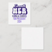 私は彼女の文字カマラハリス大統領2024に所属している エンクロージャーカード (正面/裏面)