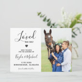 私は彼女の最初の写真モダン馬の結婚愛した セーブザデート (スタンド正面)