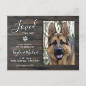 私は彼女の最初の素朴ペットの写真結婚犬のアンを愛した 案内ポストカード (正面)