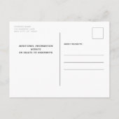 私は彼女の最初の馬の素朴写真ペットを愛結婚した 案内ポストカード (裏面)