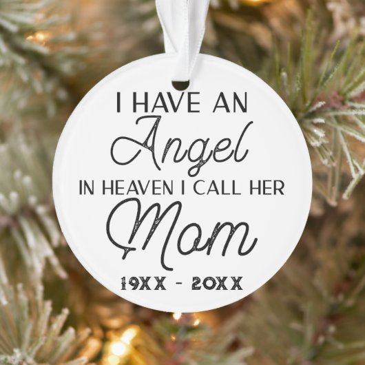 私は彼女の母と呼ぶ天国に天使がいる オーナメント (ツリー)