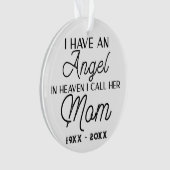 私は彼女の母と呼ぶ天国に天使がいる オーナメント (正面)