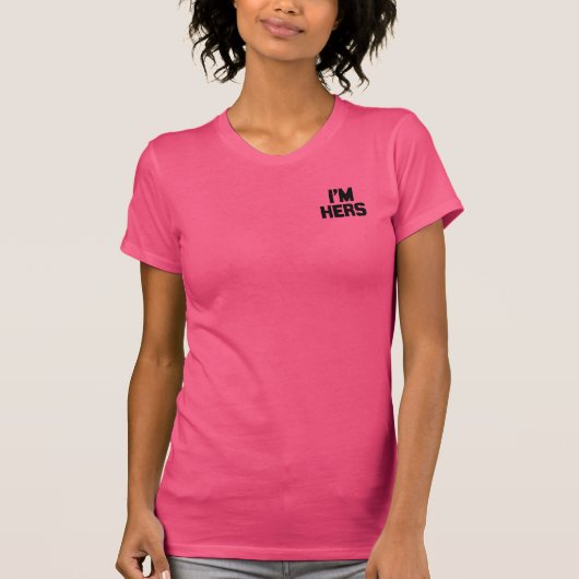 私は彼女の物です Tシャツ (正面)