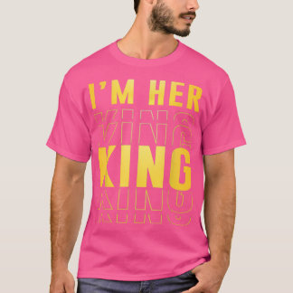 私は彼女の王おもしろい夫妻夫婦ボーイフレンド Tシャツ