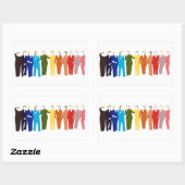 私は彼女の虹のステッカーを持っている 長方形シール (シート)