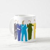 私は彼女の虹のマグとあります コーヒーマグカップ (正面左)