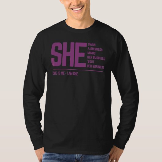 私は彼女の起業家 Tシャツ (正面)
