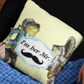 私は彼女のMr.マスタード黄色ひげフローラ枕 クッション