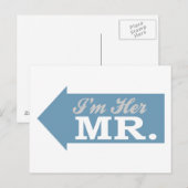 私は彼女のMr.(青い矢印) ポストカード (正面/裏面)