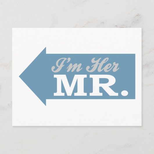 私は彼女のMr.(青い矢印) ポストカード (正面)