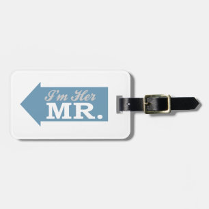 私は彼女のMr.（青い矢印） ラゲッジタグ