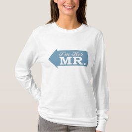 私は彼女のMr.(青い矢印) Tシャツ