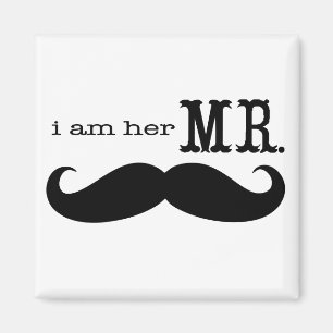 私は彼女のMr.Mustache Groom マグネット