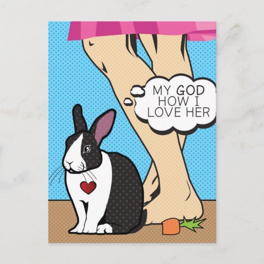 私は彼女を愛している ポストカード (正面)