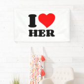 私は彼女を愛している 横断幕 (インサイチュ)
