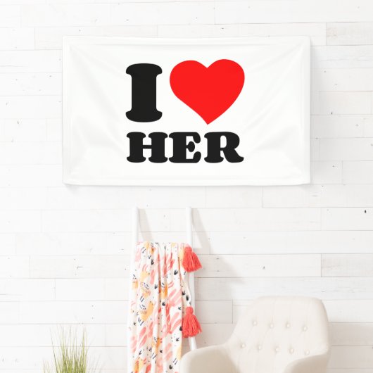 私は彼女を愛している 横断幕 (インサイチュ)