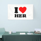 私は彼女を愛している 横断幕 (トレードショー)