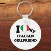 私は彼女を愛しイタリアンている キーホルダー (正面)