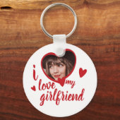 私は彼女を愛しカスタマイズている キーホルダー (正面)