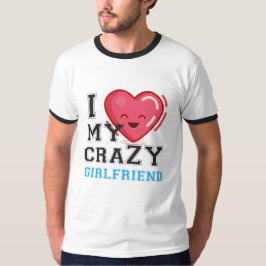 私は彼女を愛し熱狂するている Tシャツ