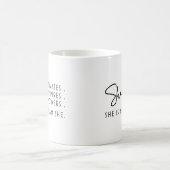 私は彼女意欲を起こはインスパイア私だ コーヒーマグカップ (中央)