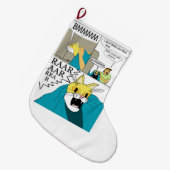 私は彼女考えが好きではない ラージクリスマスストッキング (正面 (吊り時))