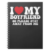 私は彼氏が大好きだから私から遠くにとどまって ノートブック (正面)