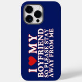 私は彼氏が大好きだから私から遠くにとどまって Case-Mate iPhoneケース (裏面)